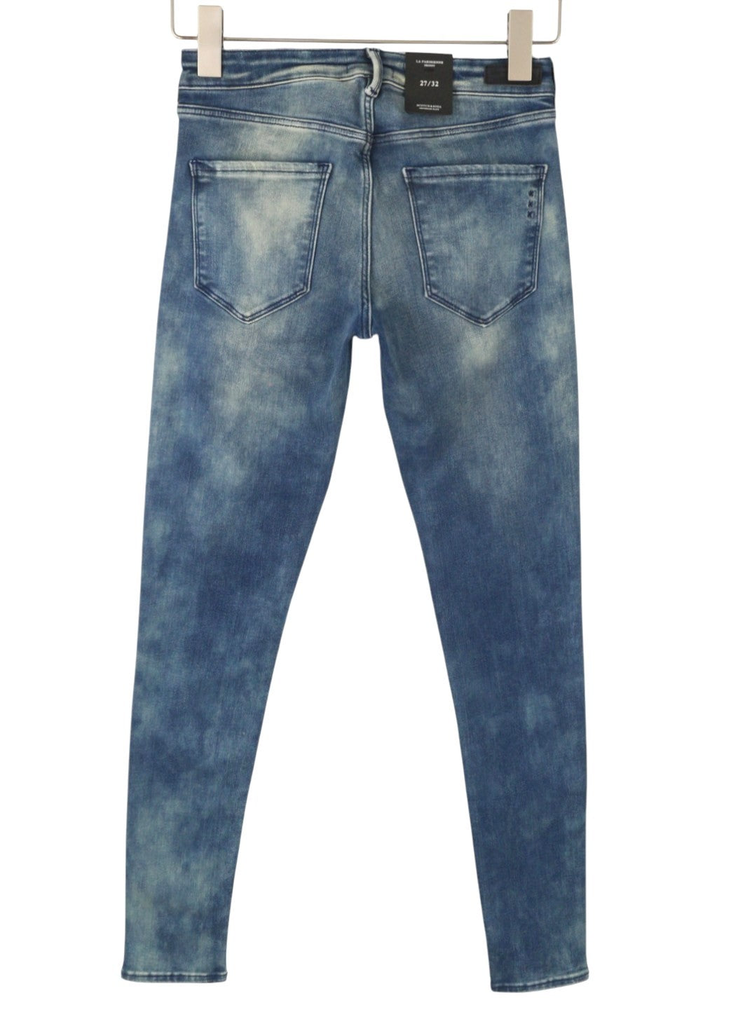 SCOTCH & SODA La Parisienne Women Jeans W27/L32 Blue Whiskers Faded Skinny Fit