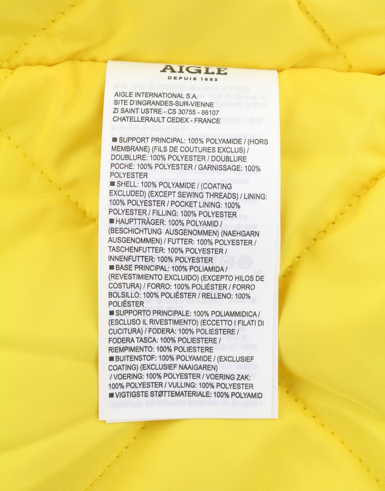 AIGLE Morister Men Jacket M Camouflage Padded Full Zip Button Bomber