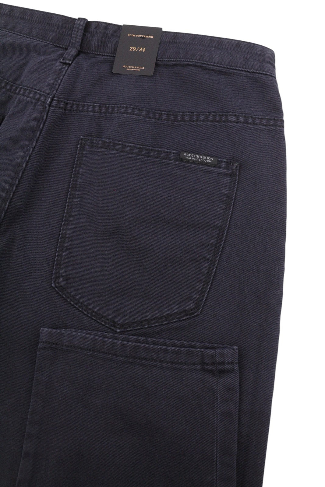 MAISON SCOTCH Women Jeans W29/L34 Black Slim Boyfriend Distress Ripped Cropped