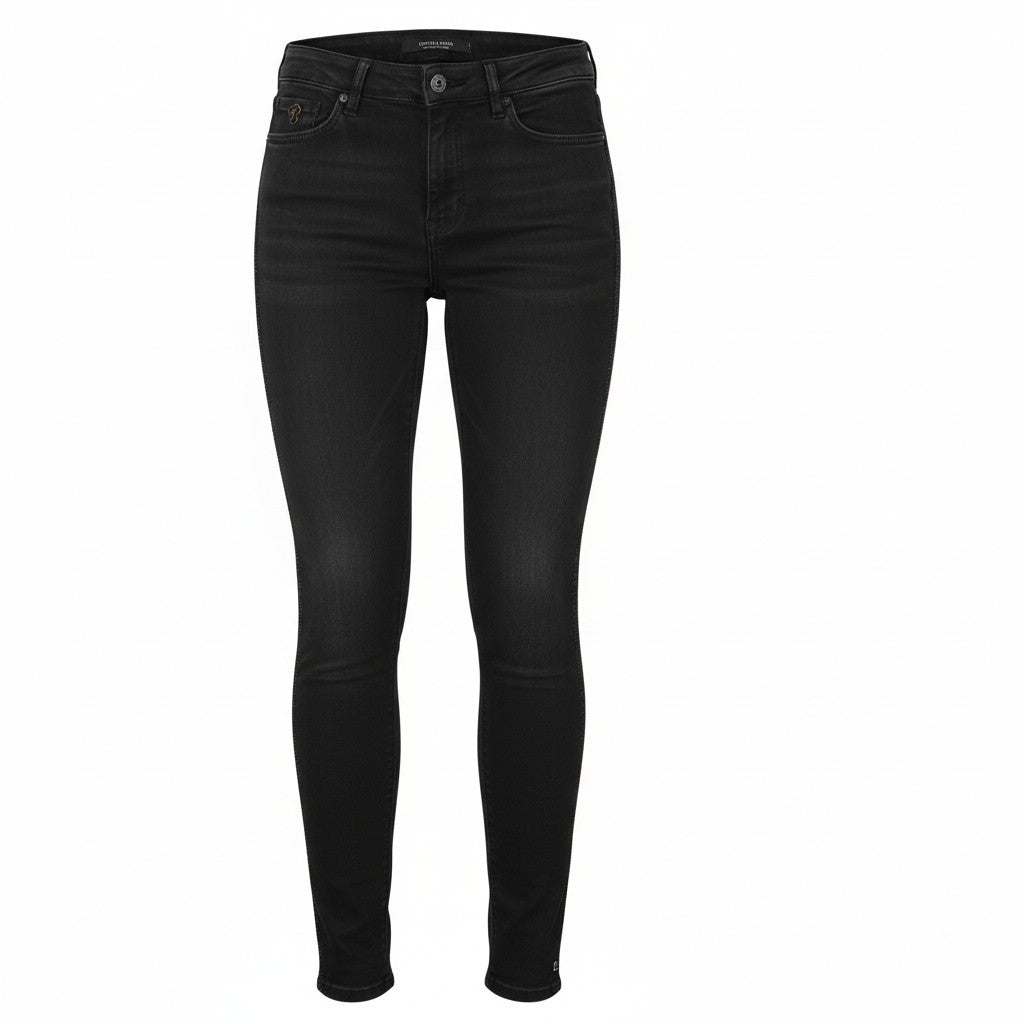 MAISON SCOTCH La Bohemienne Women Jeans W25/L32 Black Mid Rise Skinny Fit