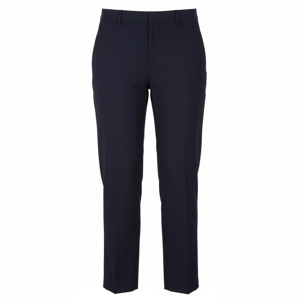 MAISON SCOTCH Women Trousers S Dark Blue Flared Leg Zip Fly Casual