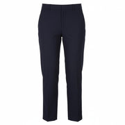 MAISON SCOTCH Women Trousers S Dark Blue Flared Leg Zip Fly Casual