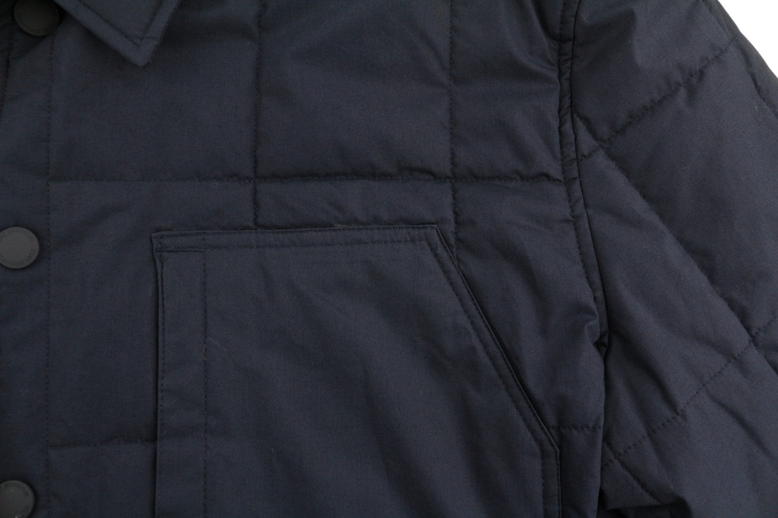 MUSTANG Daniel Quilted SJ Men Jacket 2XL Dark Blue Snap Neck Quilted