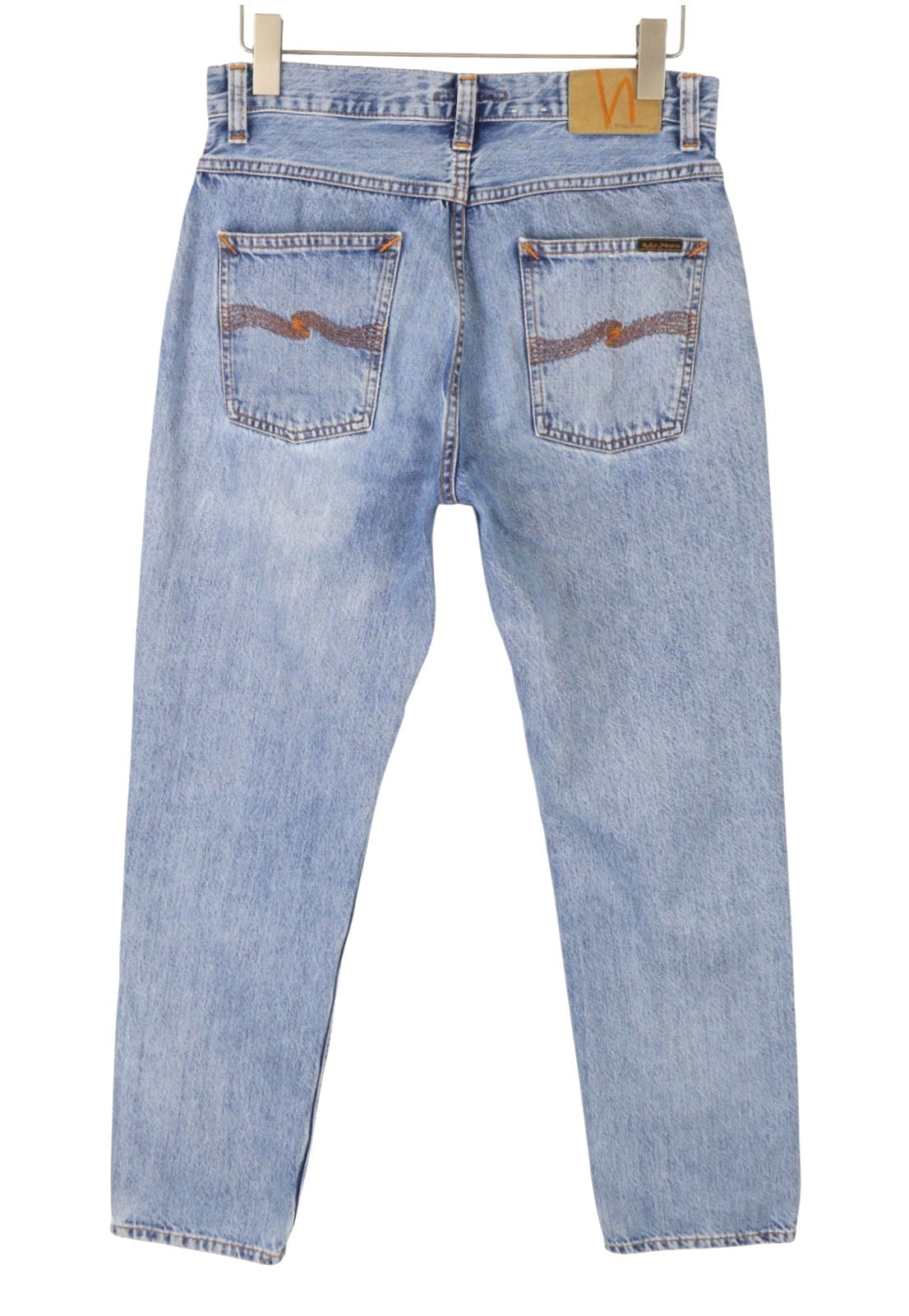 NUDIE JEANS Sleepy Sixten Friendly Blue Men Jeans W30/L30 Faded Straight Fit