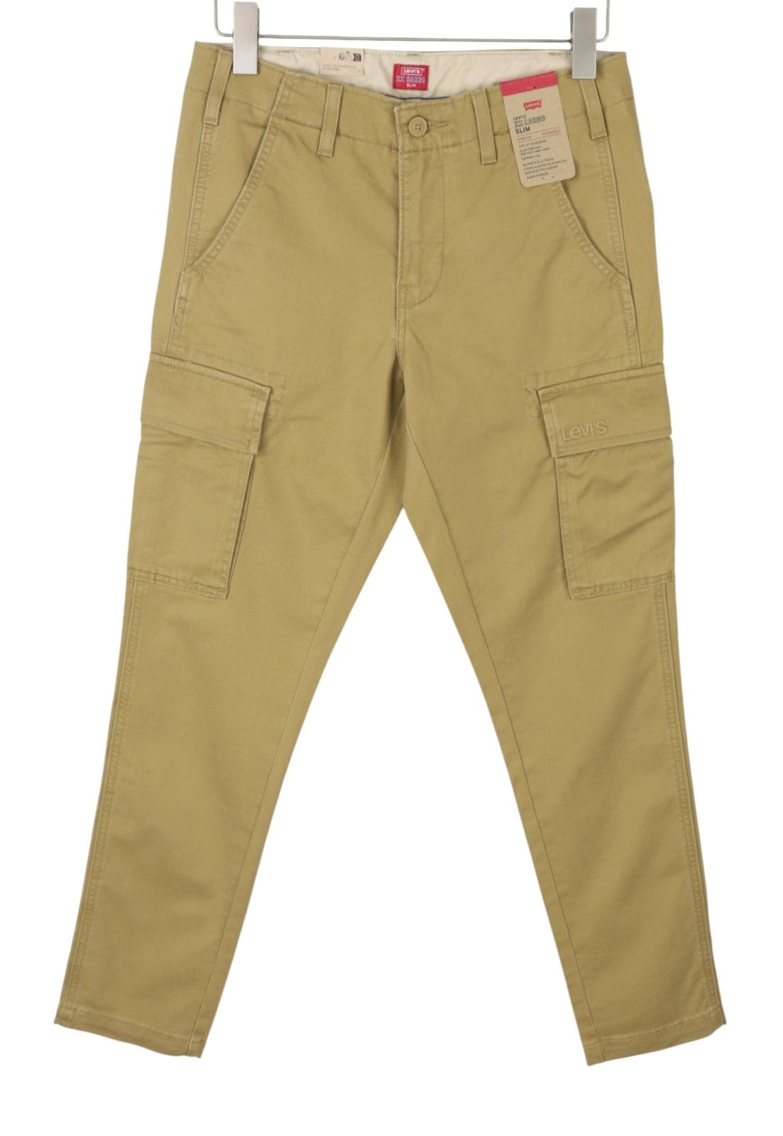 LEVI'S XX Cargo Men Trousers W30/L32 Beige Slim Fit Stretch Extensible Zip