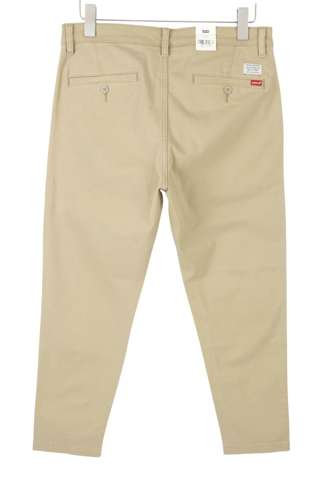 LEVI'S XX Chino Men Trousers W32/L30 Beige Standard Tapered Fit Zip Fly Big E