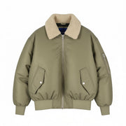 JACK & JONES Jorqueens Bomber Men Jacket M Silver Sage Oversized Zip