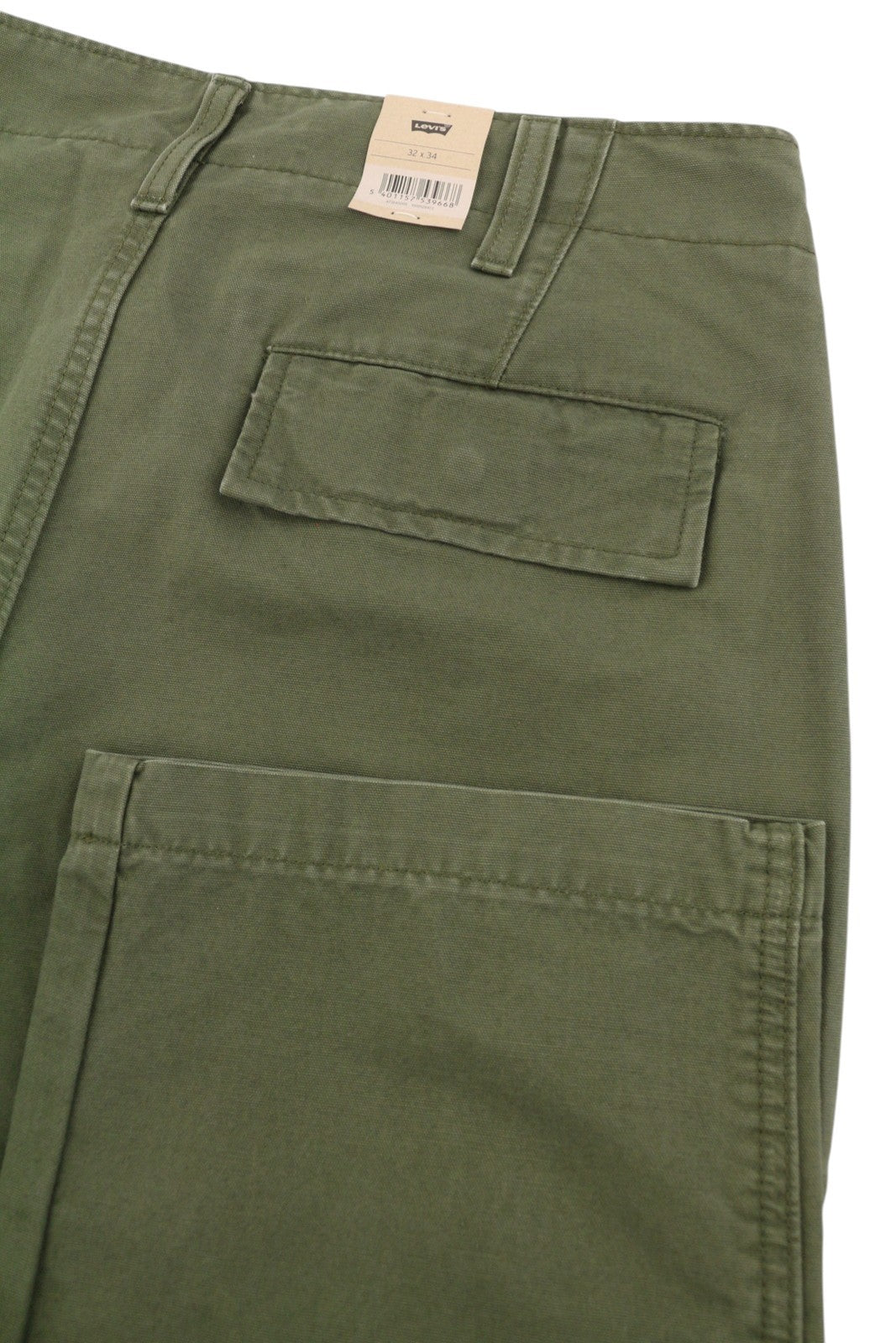 LEVI'S XX Cargo Men Trousers W32/L34 Khaki Green Straight Fit Zip Fly