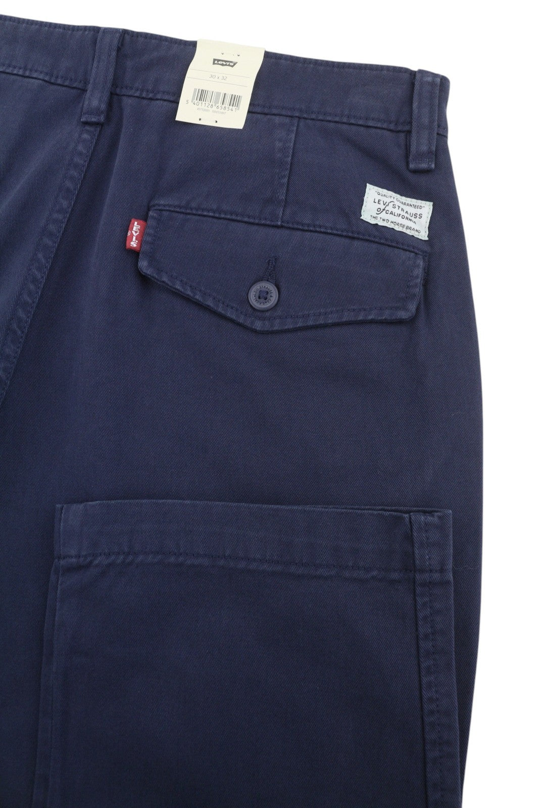 LEVI'S XX Chino Men Trousers W30/L32 Blue Authentic Fit Zip Fly Big E