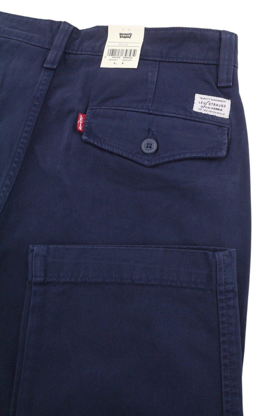 LEVI'S XX Chino Men Trousers W30/L30 Blue Authentic Fit Zip Fly Big E