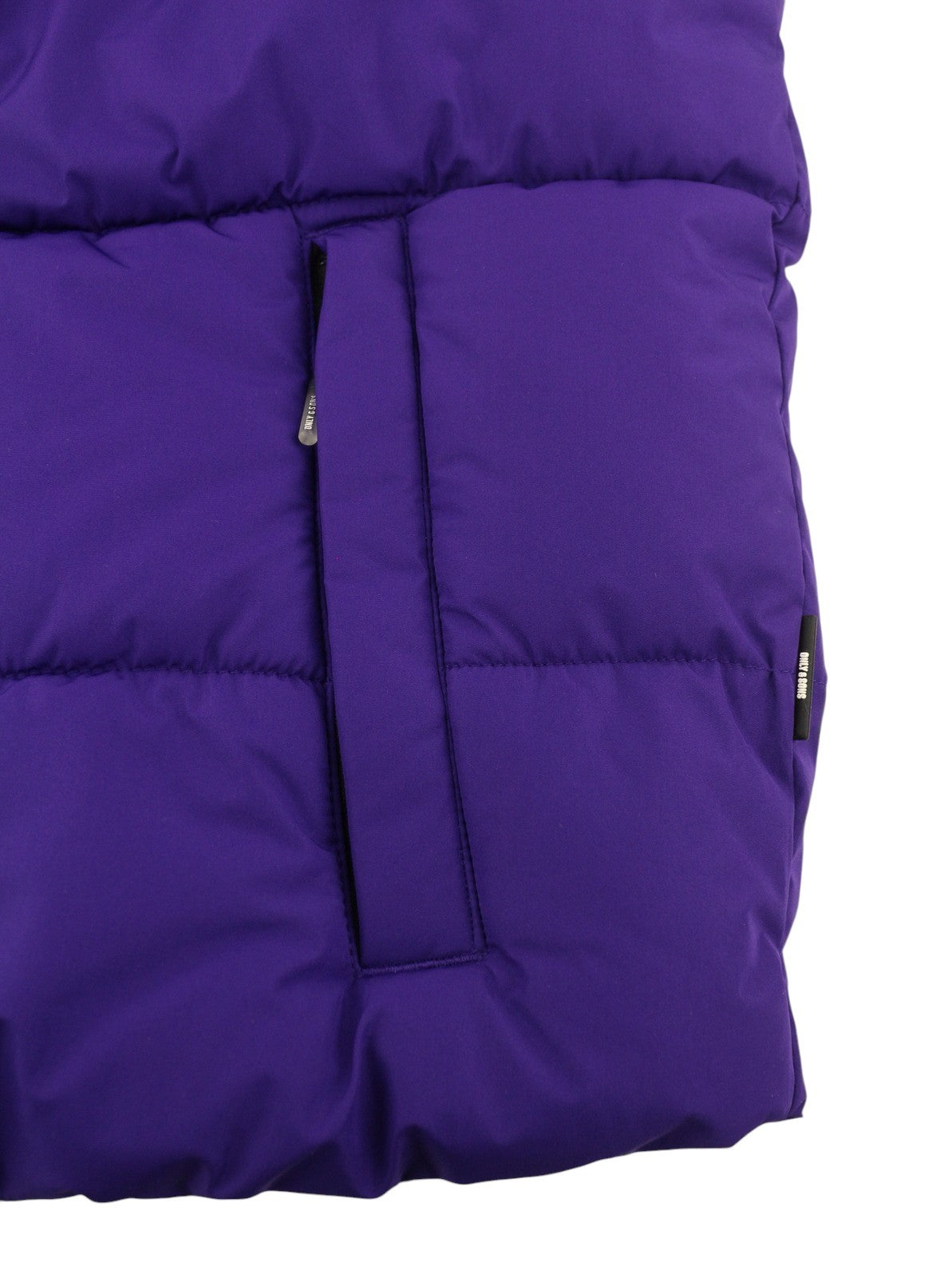 ONLY & SONS Mario Life Puffer Men Waistcoat M Violet Quilted High Neck
