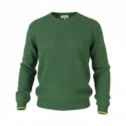 SCOTCH & SODA Men Jumper L Green Open Knit Crew Neck Long Sleeved Pull On