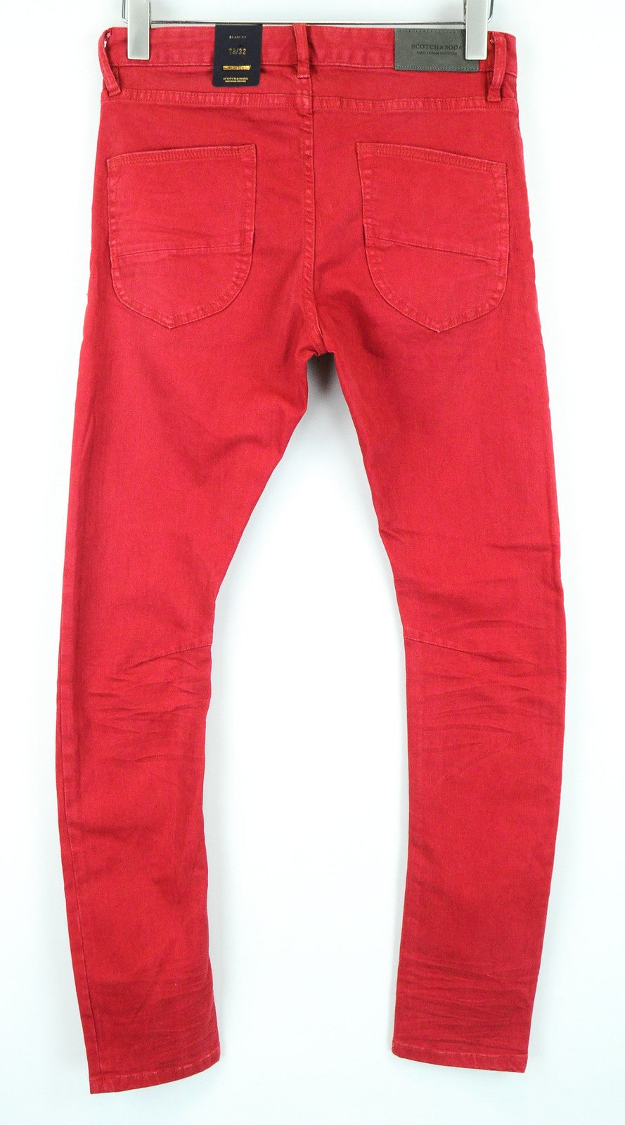 SCOTCH & SODA Pike Men Jeans W28/L32 Skinny Fit Red Cotton Stretch Dyed