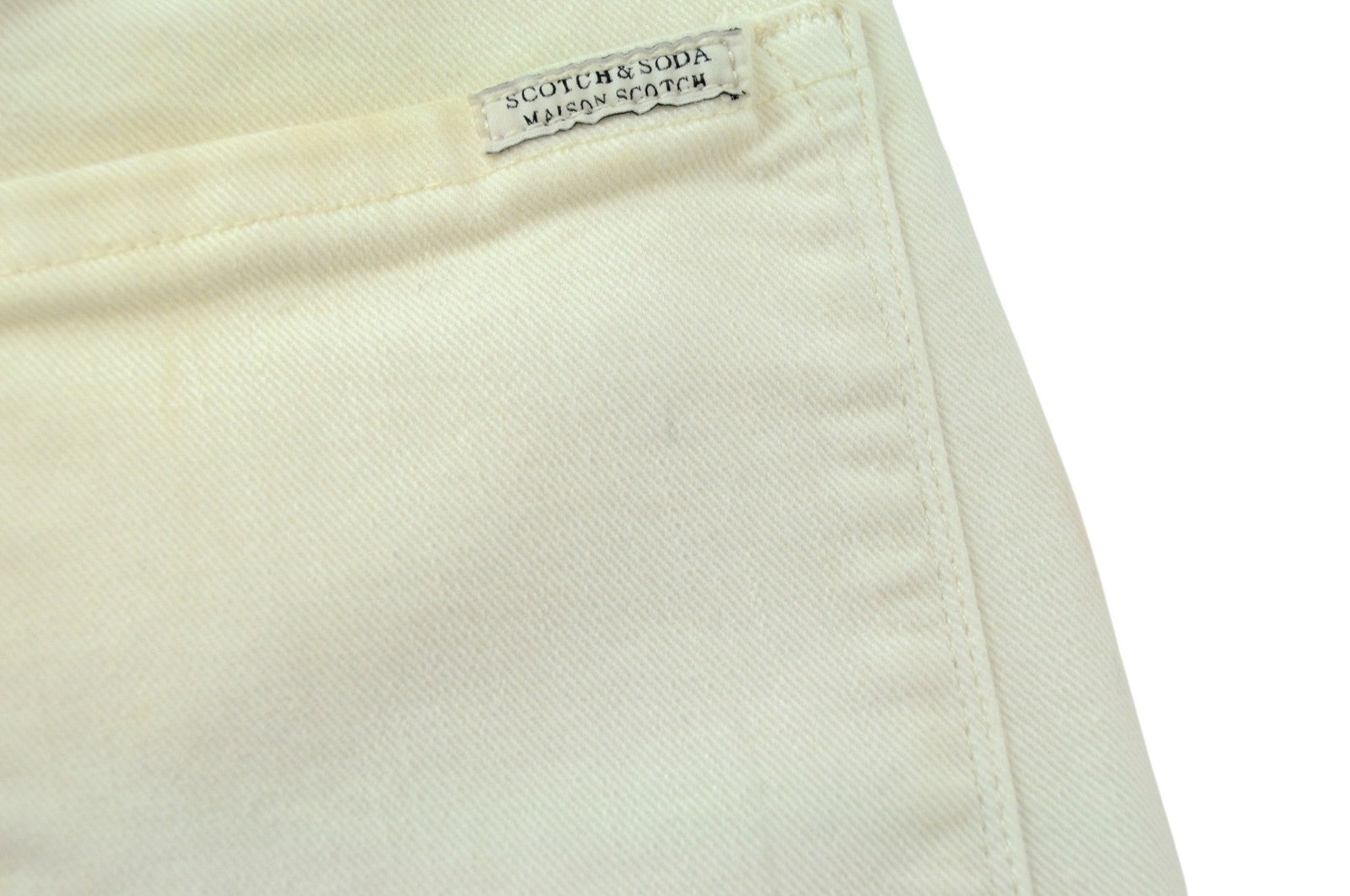 MAISON SCOTCH Jolie Vagabonde Women Jeans ~W25/L30 Slim Off-White Button-Front