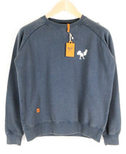 GOOD GENES Men Sweatshirt S Navy Pure Cotton Long Sleeved Casual Logo Pull On