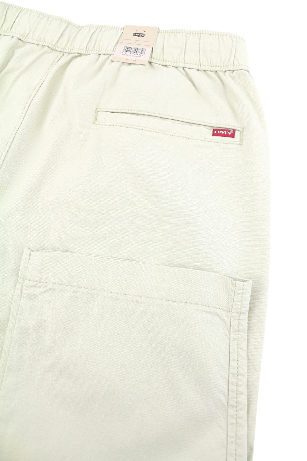 LEVI'S XX Chino Men Trousers L Beige Linen Blend Relaxed Tapered Fit Lightweight