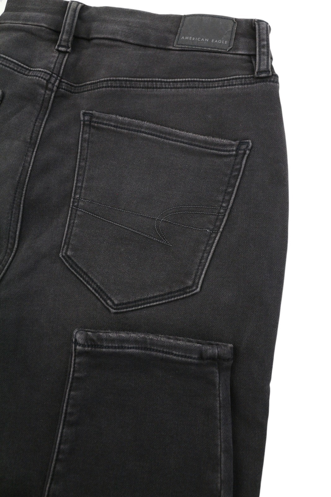 AMERICAN EAGLE OUTFITTERS Curvy Super Hi-Rise Jegging Women Jeans W30 Black