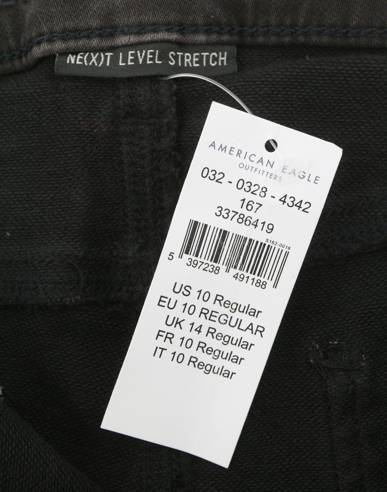 AMERICAN EAGLE OUTFITTERS Curvy Super Hi-Rise Jegging Women Jeans W30 Black