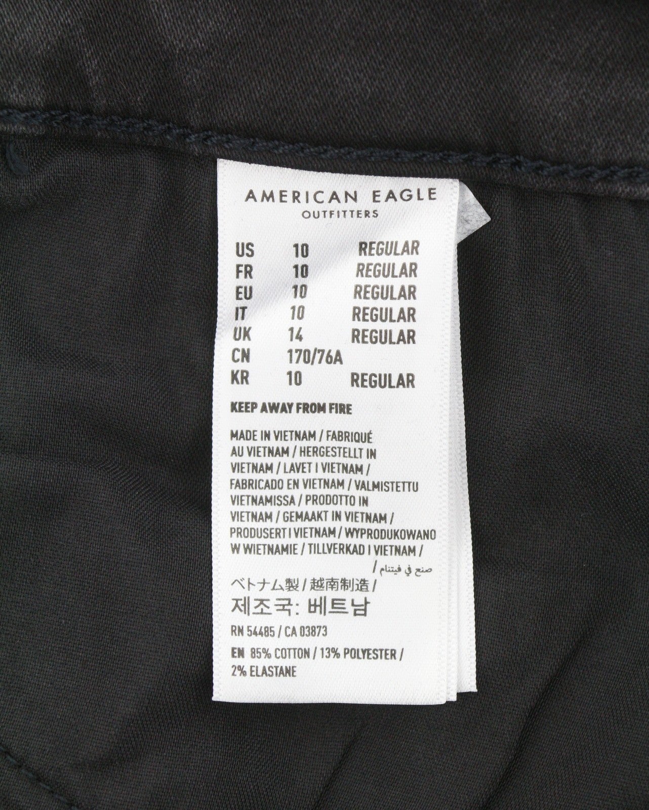 AMERICAN EAGLE OUTFITTERS Curvy Super Hi-Rise Jegging Women Jeans W30 Black