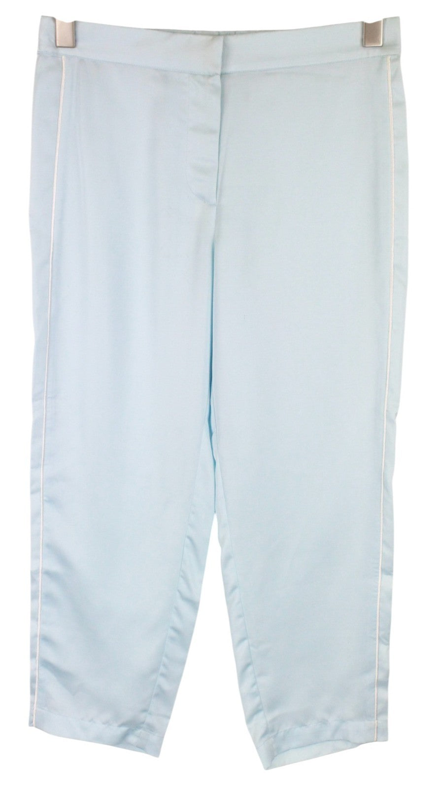SCOTCH & SODA Women Trousers W30/L23 Blue Cropped Lightweight Side-Line