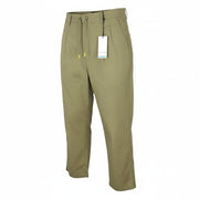 SCOTCH & SODA Men Trousers W32/L32 Khaki Green Wide Fit Stretch Pleated