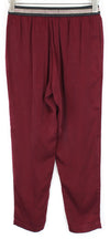 Red Polyester Trousers