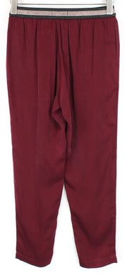 MAISON SCOTCH Women Trousers XS Red Pull On Lightweight Slit Pockets Casual