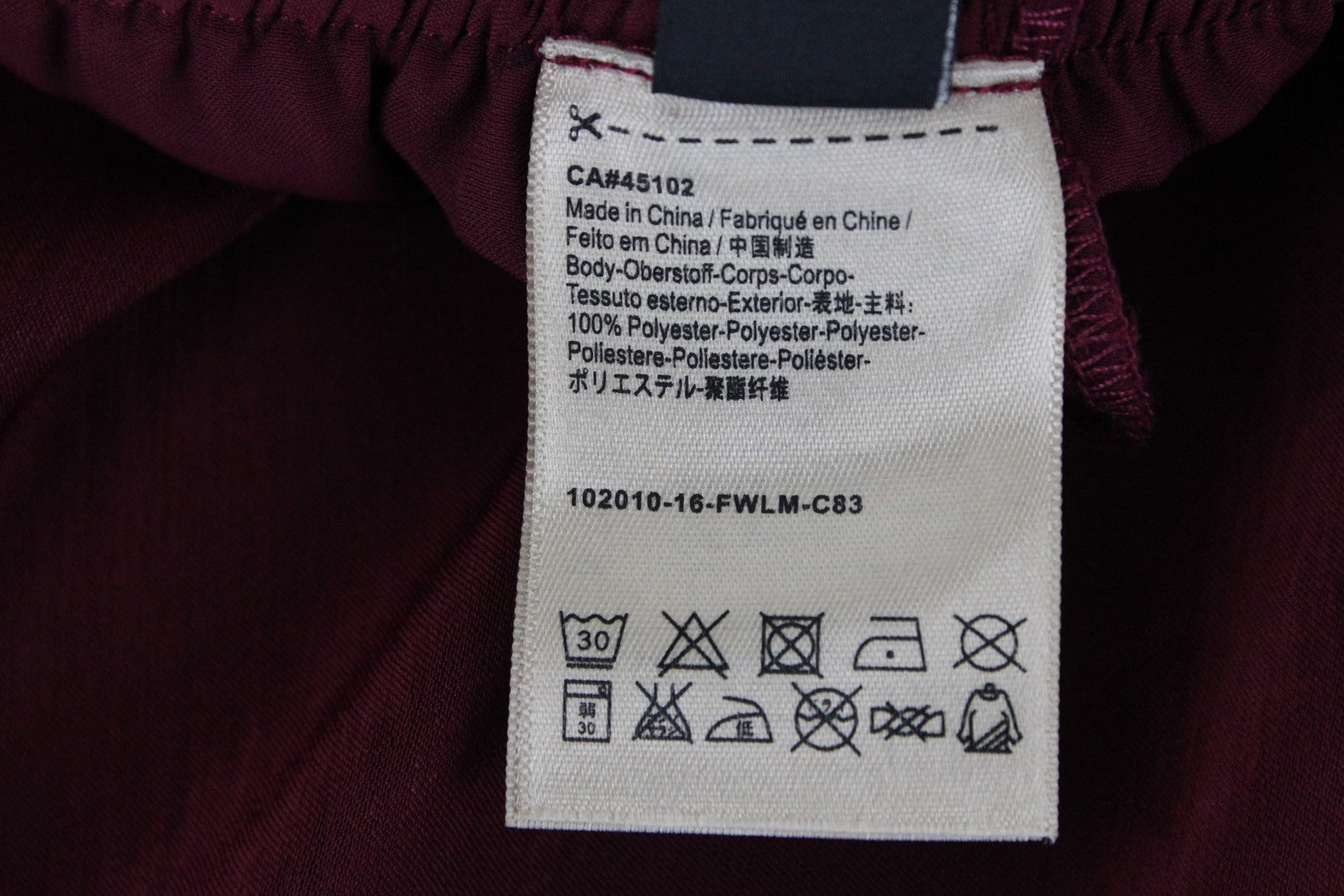 MAISON SCOTCH Women Trousers XS Red Pull On Lightweight Slit Pockets Casual