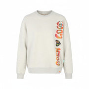 SCOTCH & SODA Men Sweatshirt S Grey Melange Organic Cotton Crew Neck Pull On