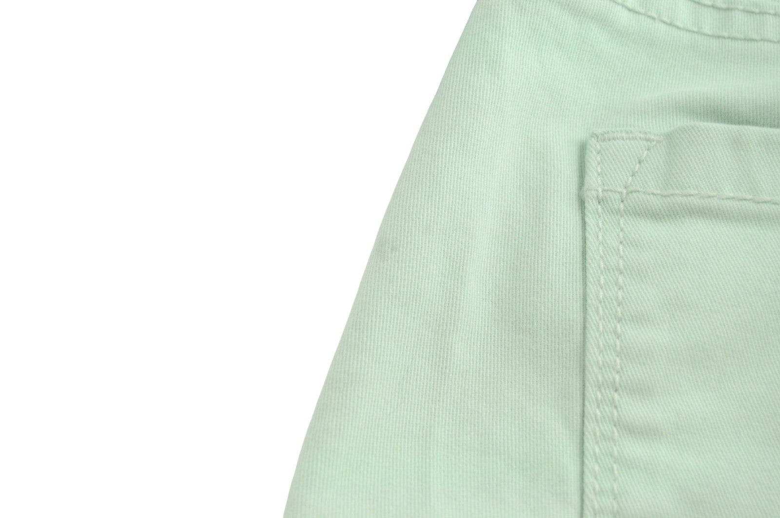 MAISON SCOTCH Women Trousers W29 Pastel Mint Green Slim Fit Cotton Stretch