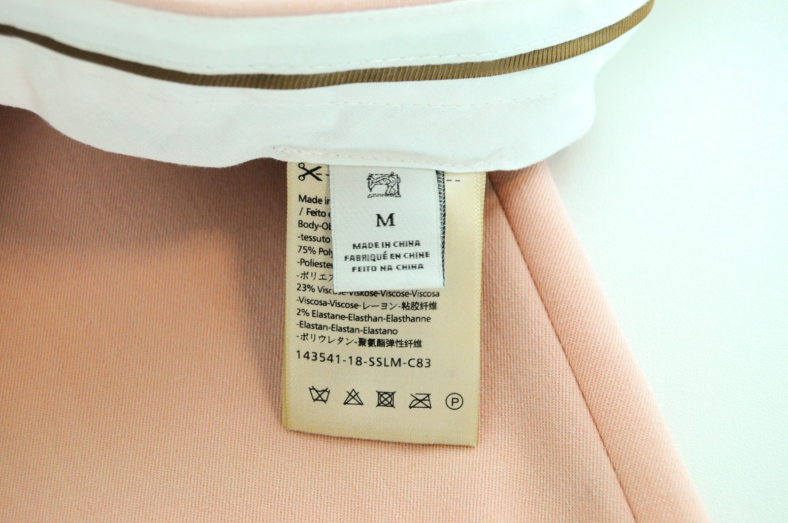 MAISON SCOTCH Women Trousers M Pleated Pink Belted Stretch Formal Classic