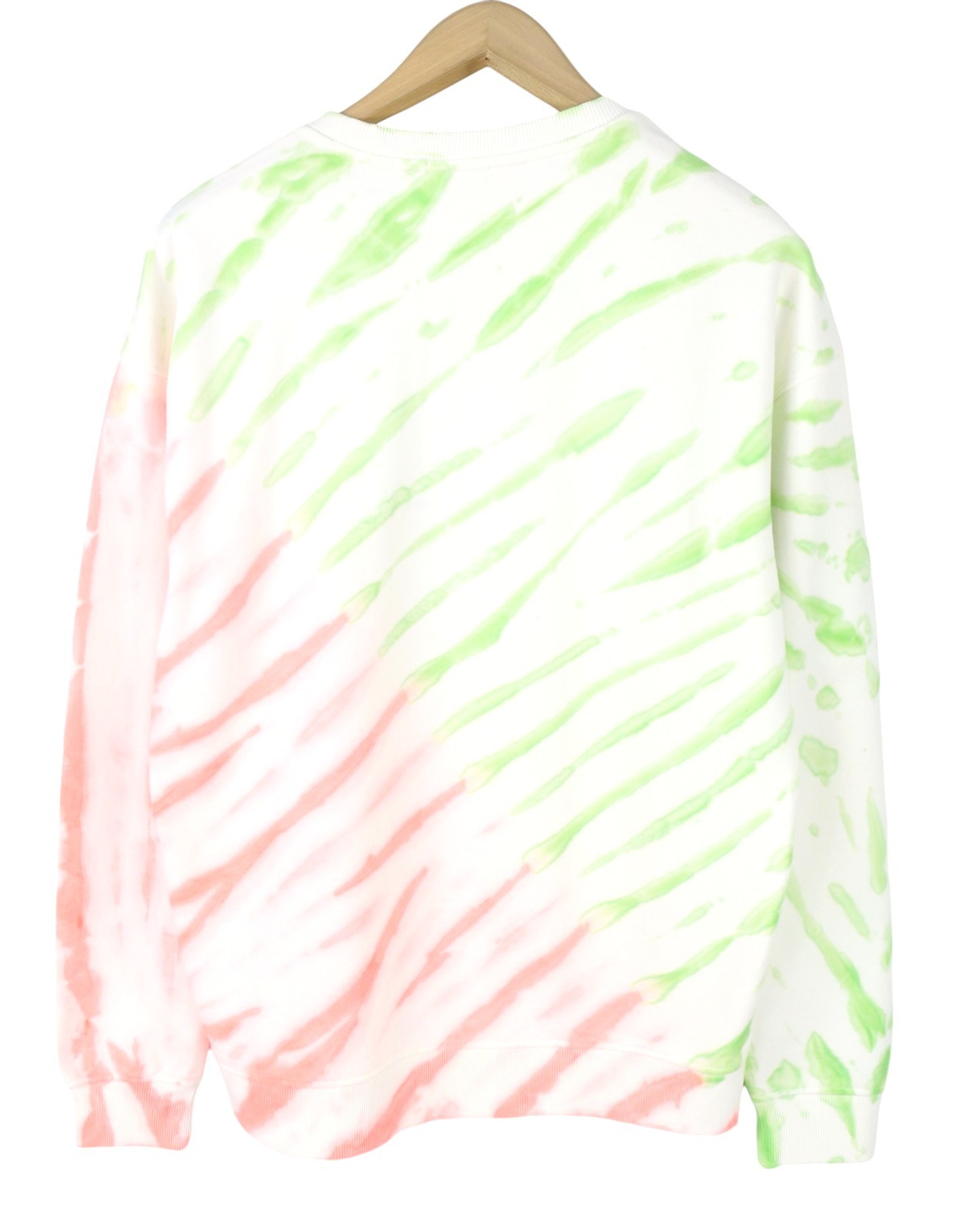 SCOTCH & SODA Men Sweatshirt L White Tie Dye Patterned Crew Neck Pull On