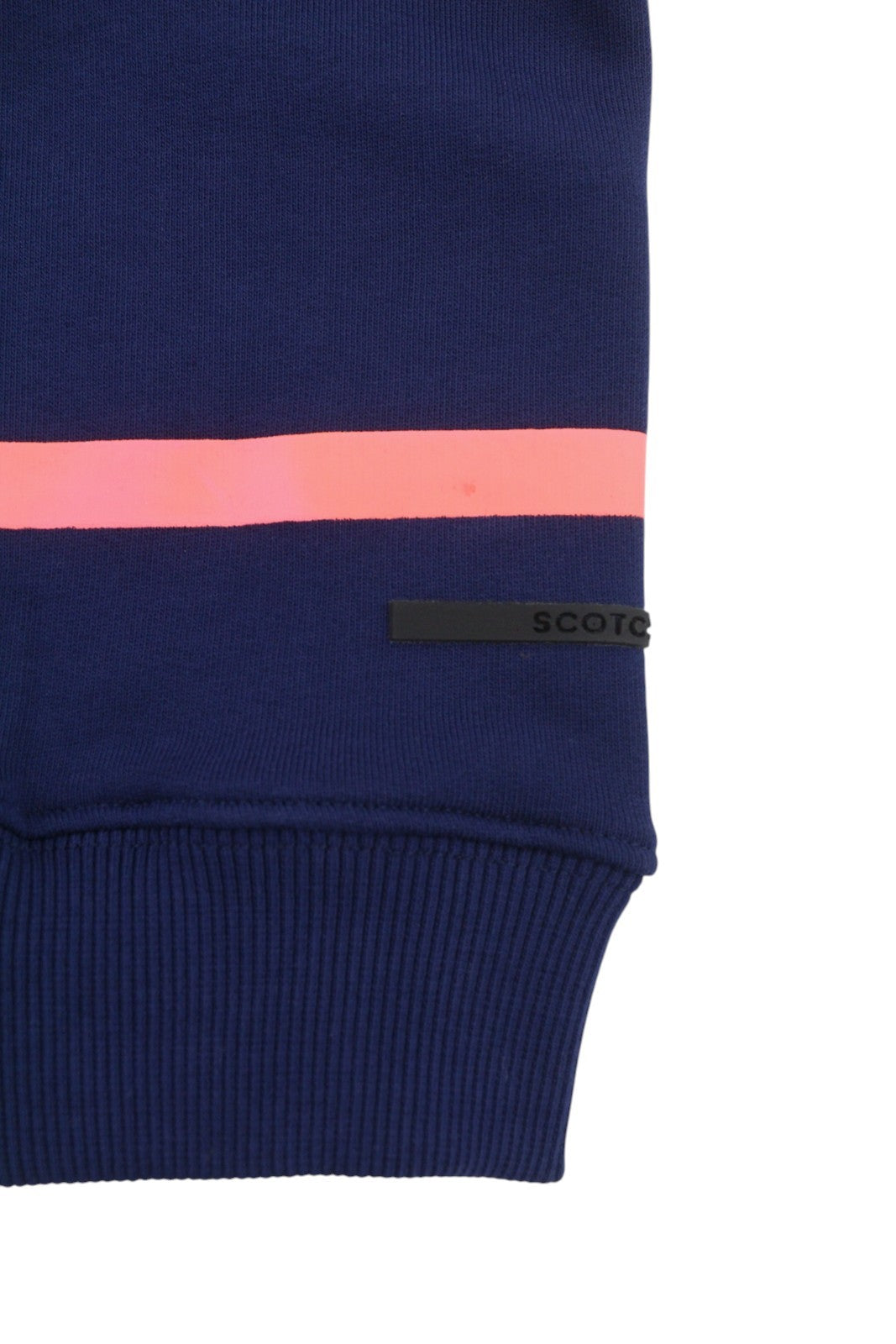 SCOTCH & SODA Men Sweatshirt M Dark Blue Striped Crew Neck Long Sleeve Pull On