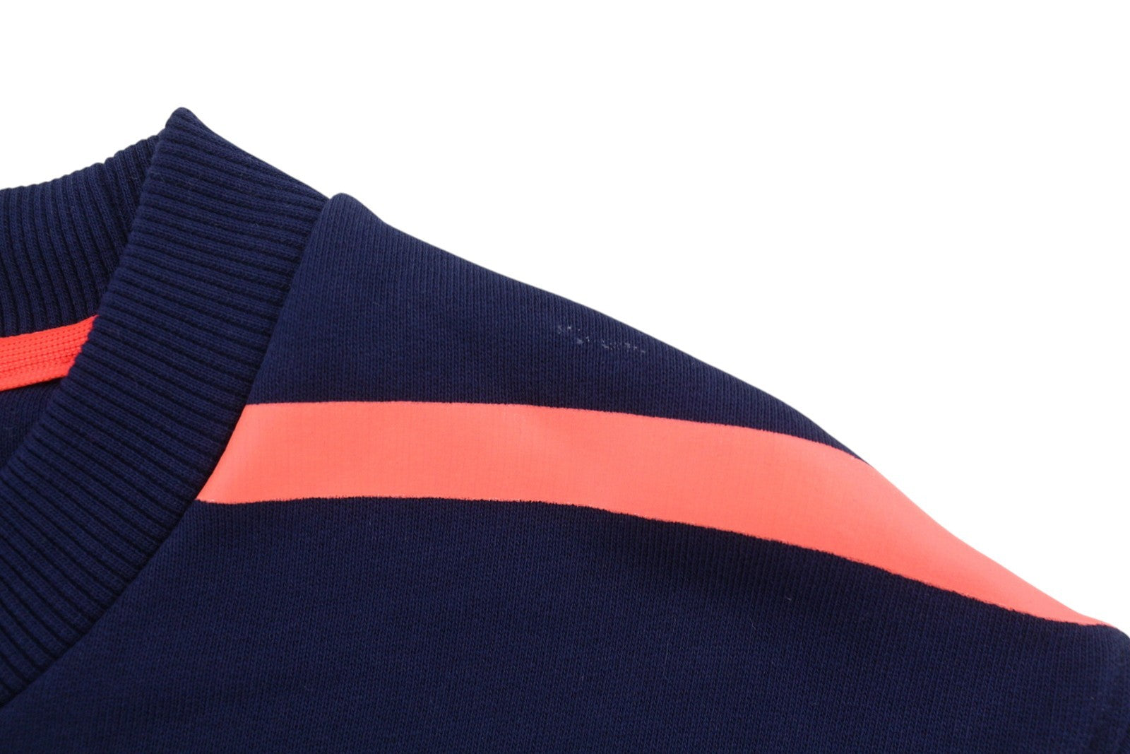 SCOTCH & SODA Men Sweatshirt M Dark Blue Striped Crew Neck Long Sleeve Pull On