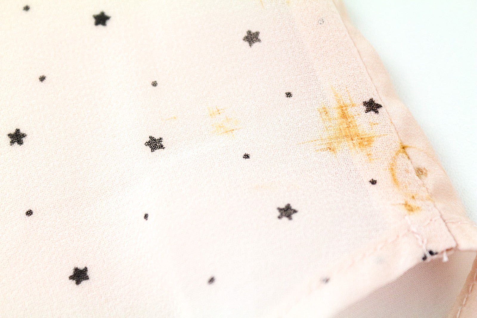 MAISON SCOTCH Women T-Shirt S Light Pink Star Pattern Logo Print Lightweight