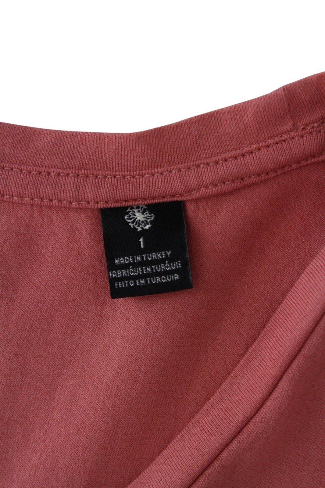 MAISON SCOTCH Women T-Shirt S Pink Pure Cotton Short Sleeved Round Neck Pull On