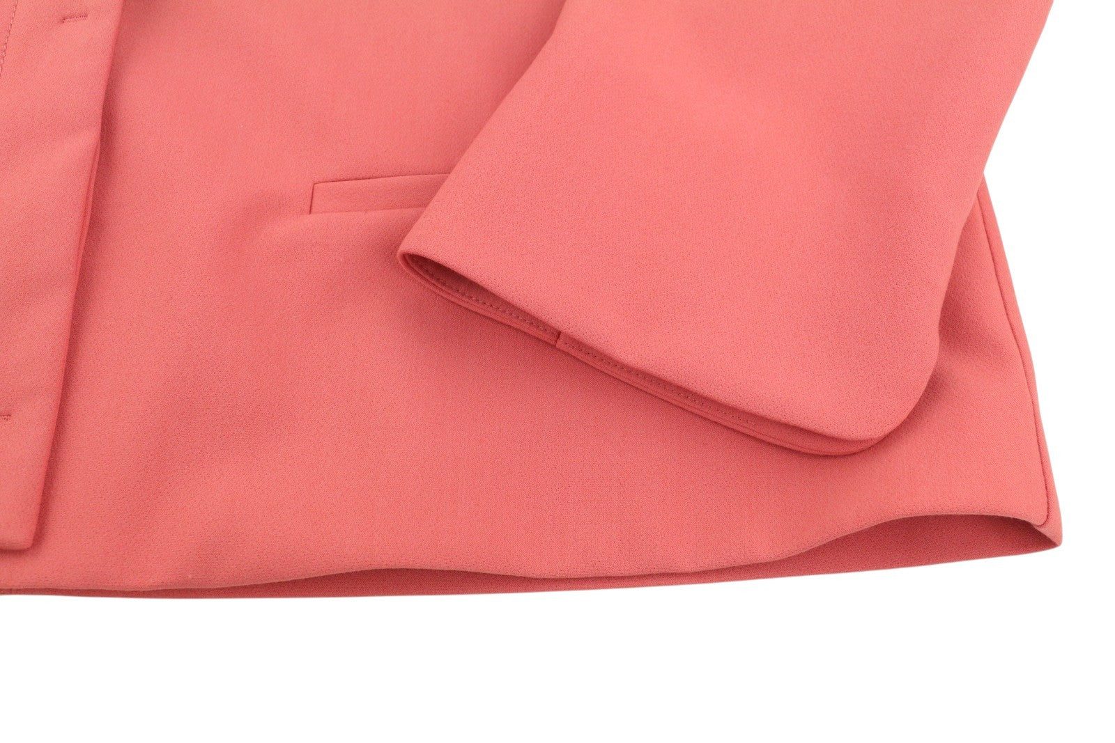 S.OLIVER Women Blazer EU42 Pink Hidden Button Closure Spread Neck Unlined