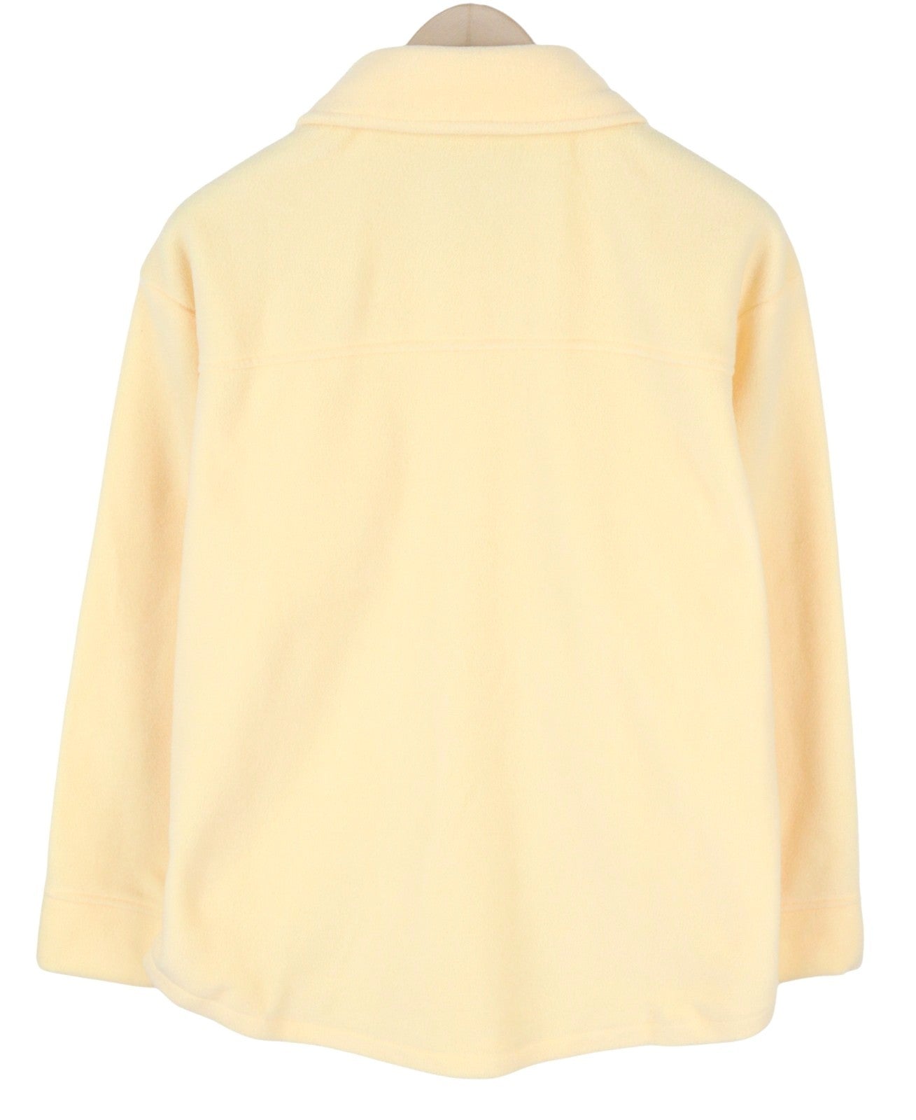 URBAN Iets Frans Women Jacket S Light Yellow Fleece Button-Up Unlined Shirt