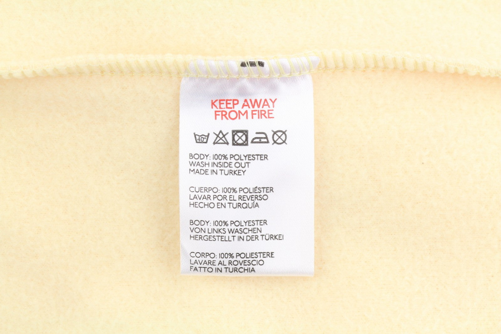 URBAN Iets Frans Women Jacket S Light Yellow Fleece Button-Up Unlined Shirt