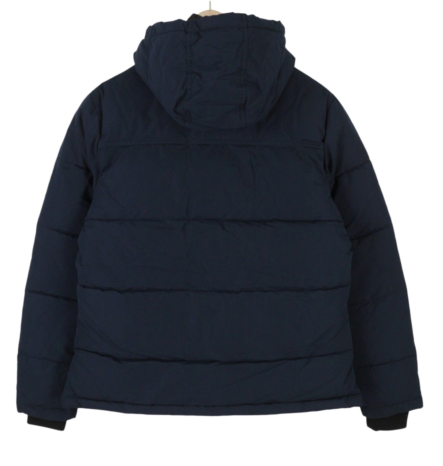 PIER ONE Women Jacket S Dark Blue Quilted Hooded Padded Lined Coat