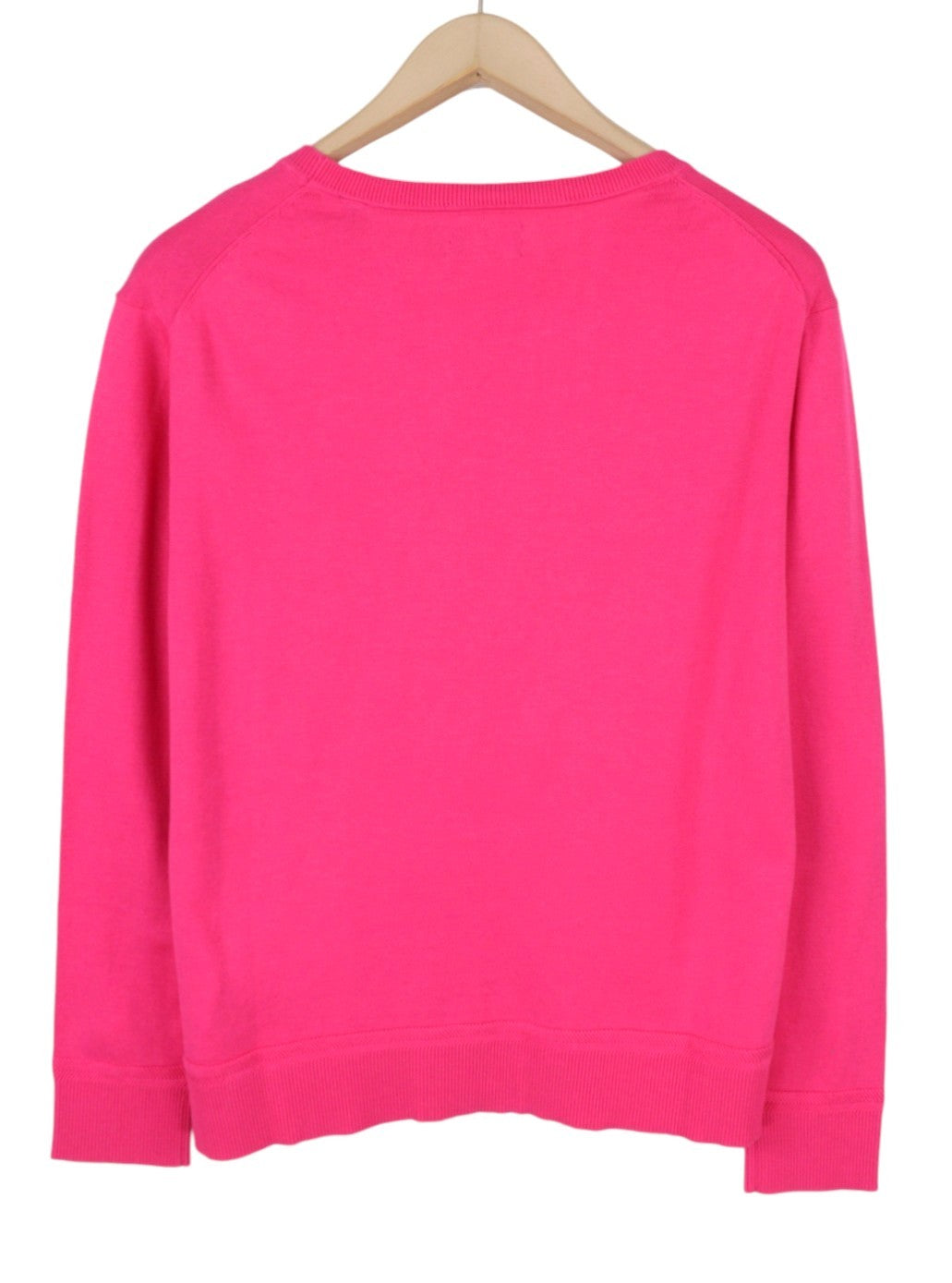 GANT Light Cotton C Neck Women Jumper L Cabaret Pink Pima Knit Pull On