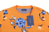 Jumper Marine Paisley Knit Crew