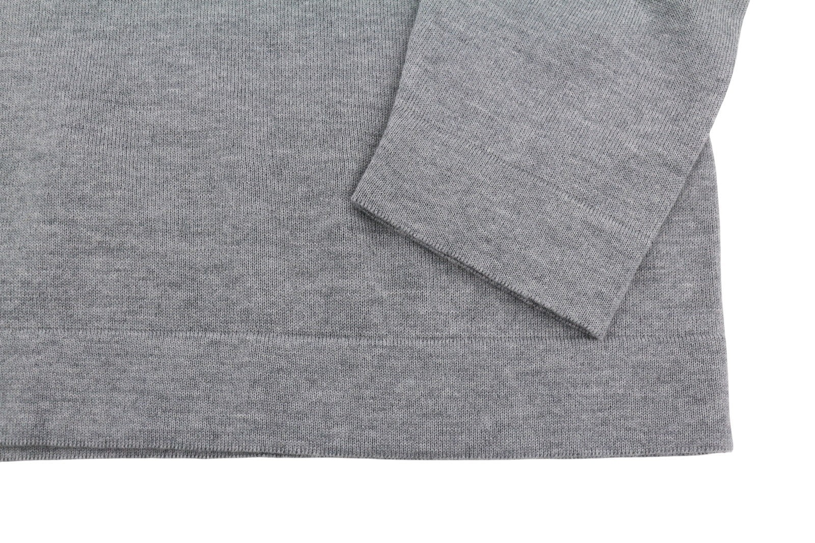 GANT Fine Merino Crew Women Jumper XL Grey Melange Tight Knit Pull On