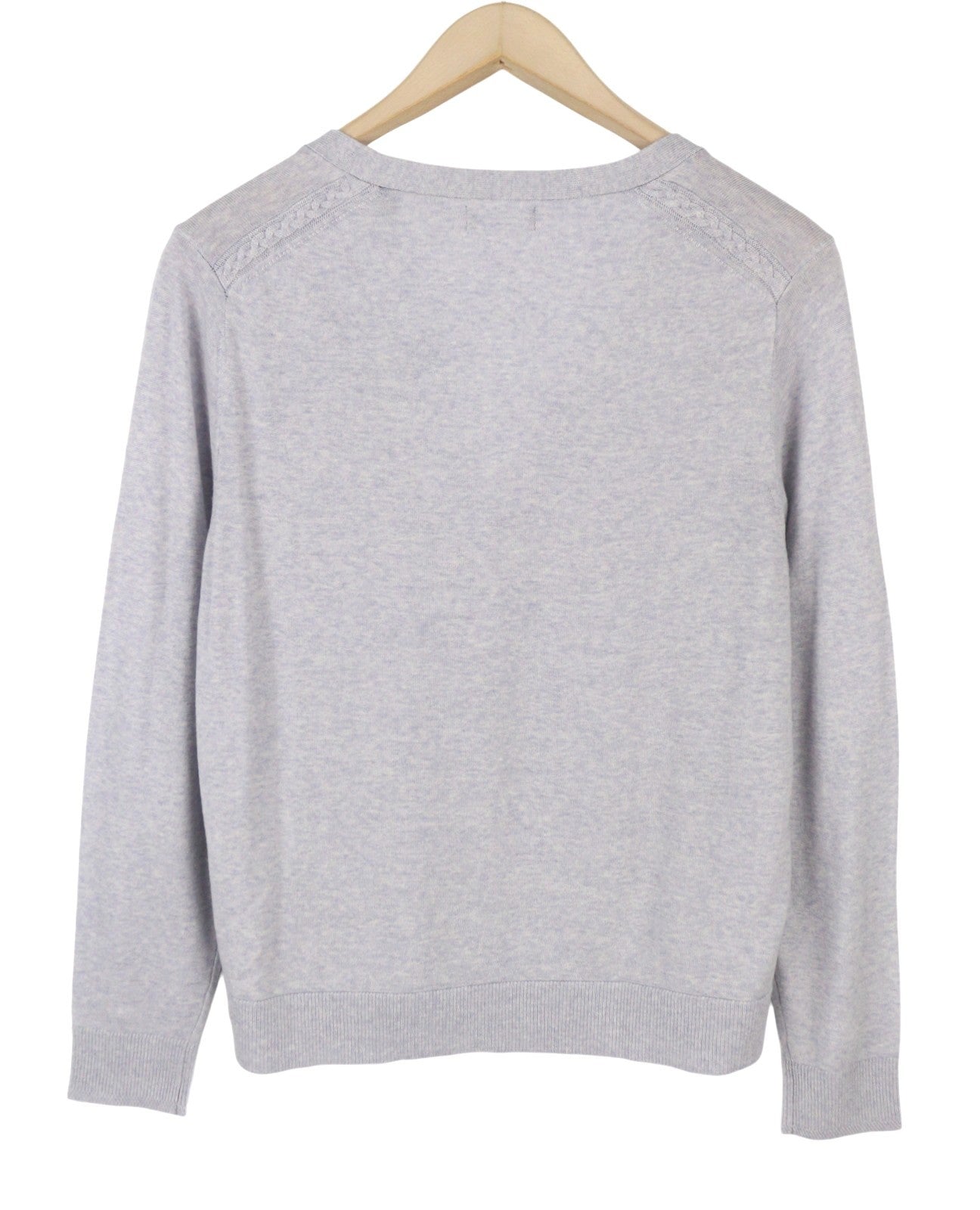 GANT Washable Merino Cardigan Women Jumper XL Light Grey Button Knit