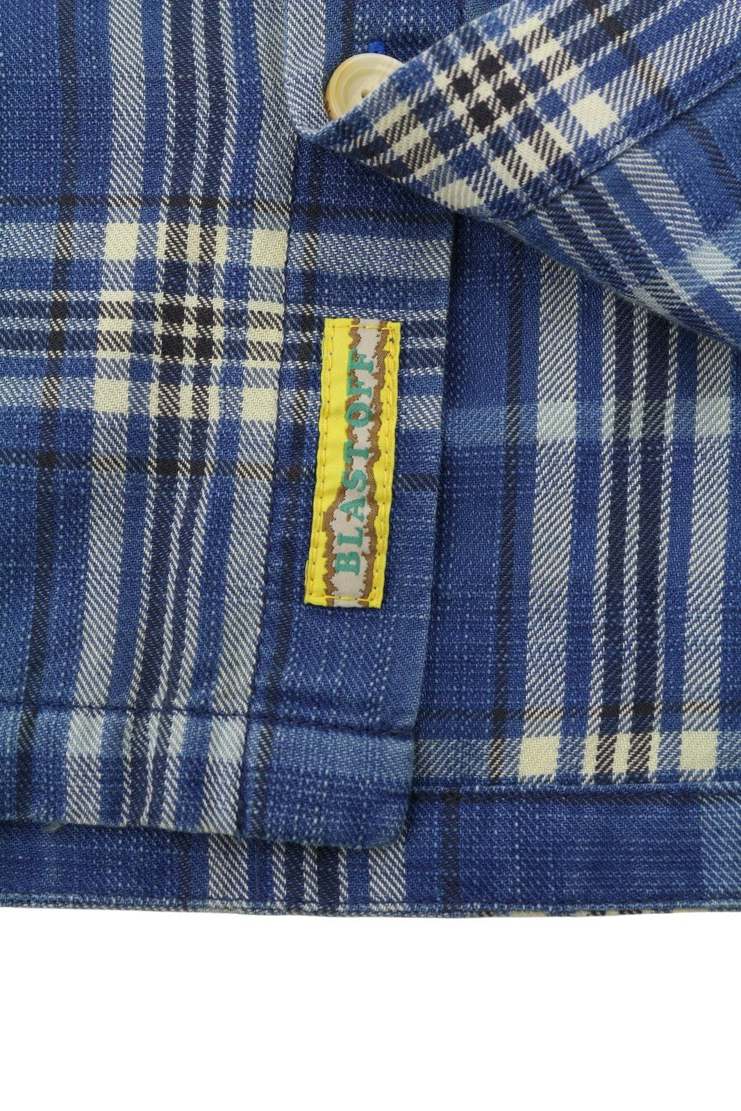 SCOTCH & SODA Men Jacket M Blue Plaid Button-Up Lightweight Overshirt