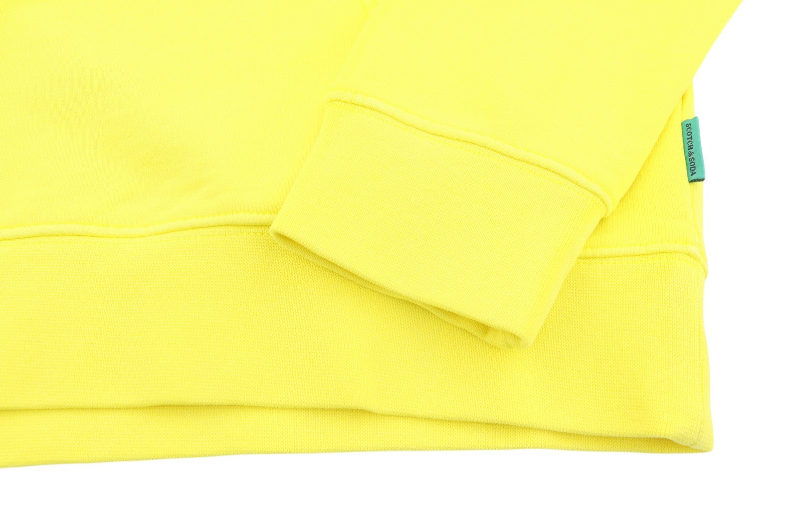 SCOTCH & SODA Men Hoodie M Yellow Organic Kangaroo Pocket Pull On