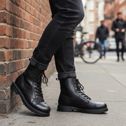 DIESEL D-Alabhama CB Mens Boots EU45 Black Leather Mid Top RRP295 Almond Toe