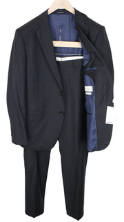 SUITSUPPLY Napoli Men's Suit UK44R Dark Grey 2-Piece Melange Pure Wool