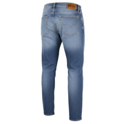 DIESEL D-Mihtry 009NF Men Jeans W32/L30 Blue Washed Straight  Stretch Button