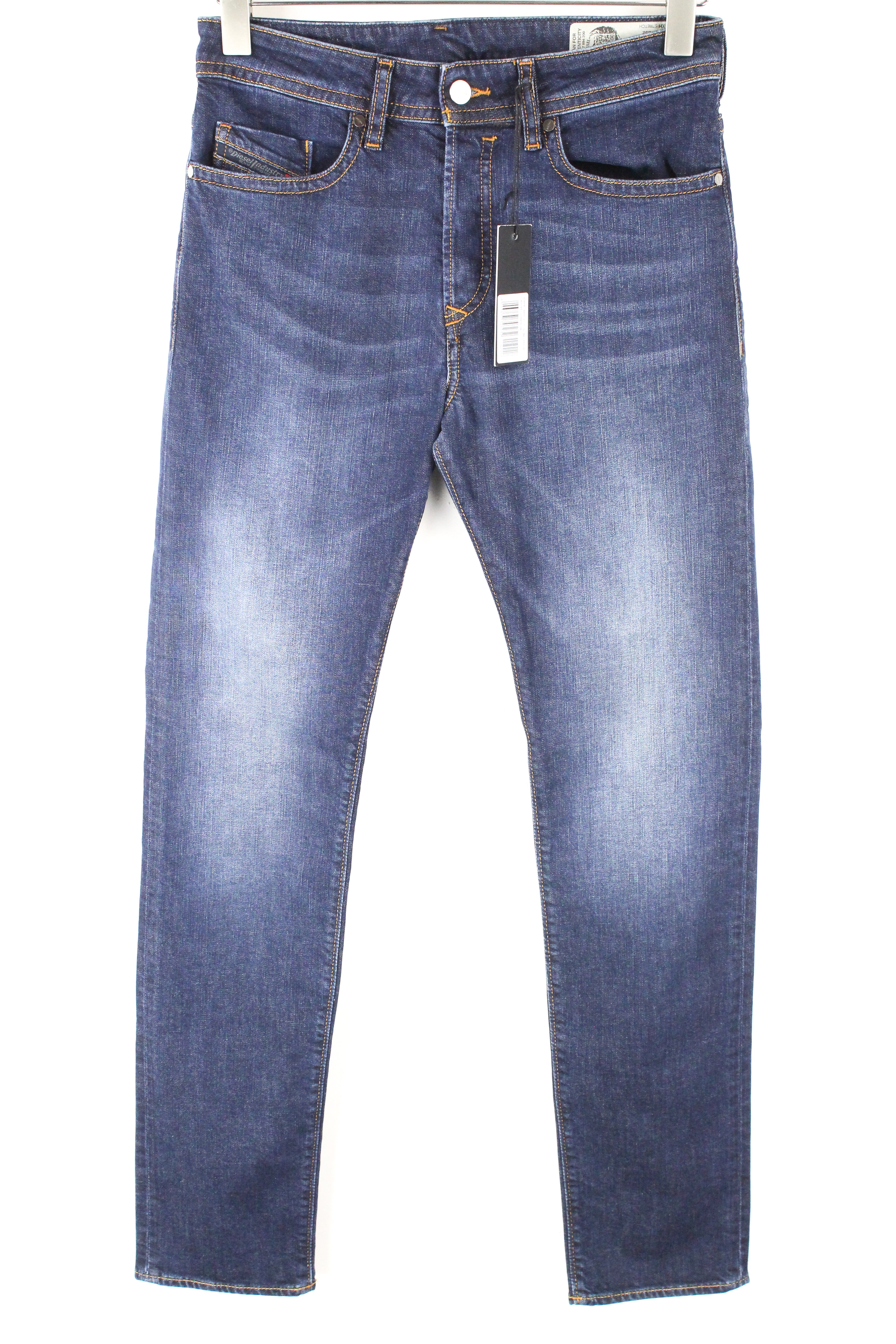 DIESEL Buster 084XH Men's Jeans W27 L32 Slim Taper Fit Cotton Blue Washed Denim